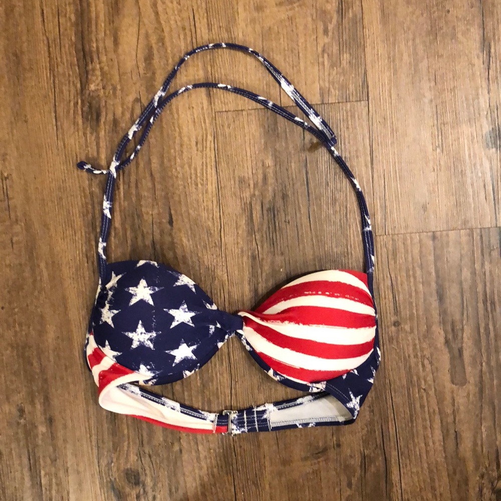 American flag bathing suit top